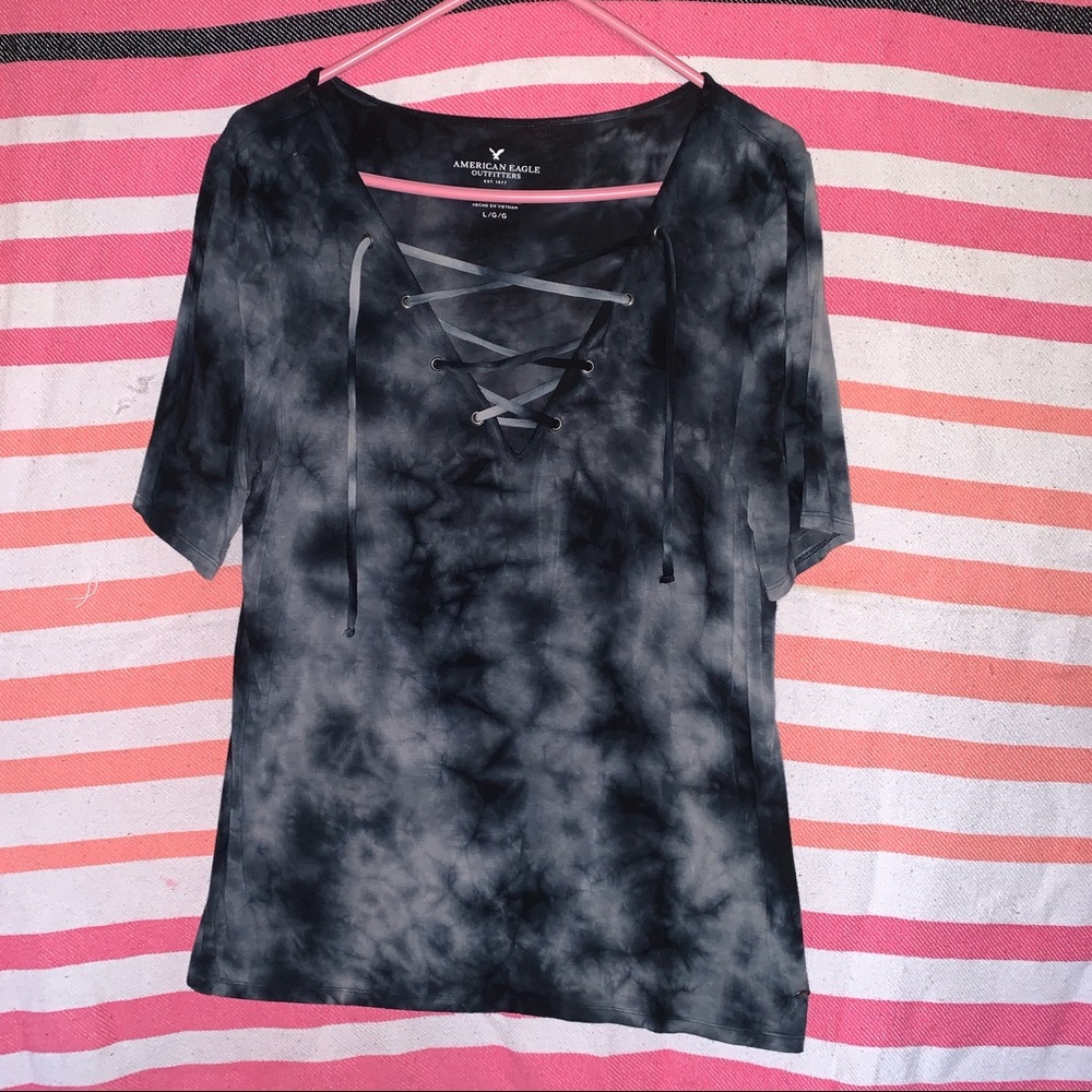 Grey/Black tie dye T-Shirt